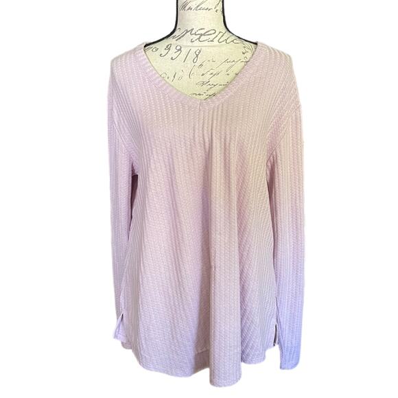 Chaser Purple Waffle Thermal Long Sleeve Shirt Size X-Large EUC - Picture 1 of 4
